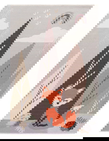 Tappeto moderno Greta 628 volpe per bambini