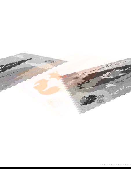 Greta 628 Foxx Kids’ Rug – Eco-Friendly Woodland Design