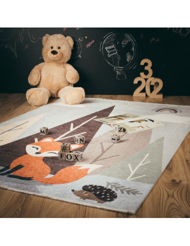 Tappeto moderno Greta 628 volpe per bambini