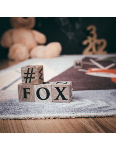 Greta 628 Foxx Kids’ Rug – Eco-Friendly Woodland Design