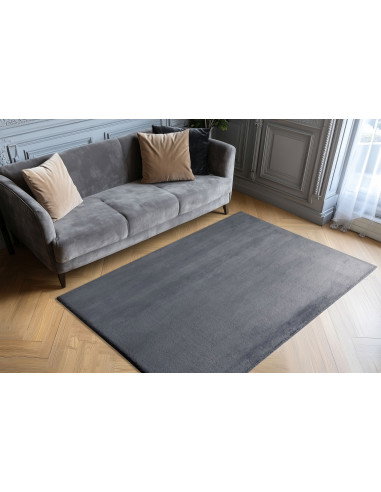Infinity 200 Grey Soft Synthetic Rug – Modern Elegance