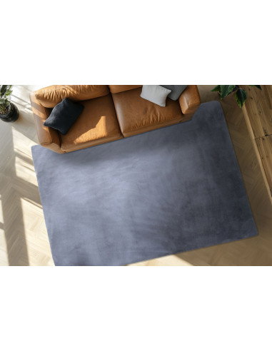 Infinity 200 Grey Soft Synthetic Rug – Modern Elegance
