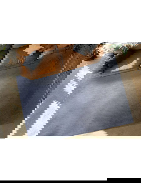 Infinity 200 Grey Soft Synthetic Rug – Modern Elegance