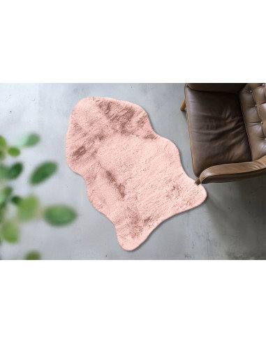 Tappeto moderno rosa cipria per salotto elegante