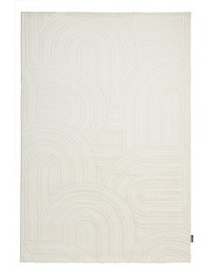 Interstellar 501 White Geometric Rug – Soft & Durable