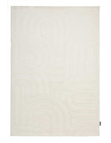 Interstellar 501 White Geometric Rug – Soft & Durable