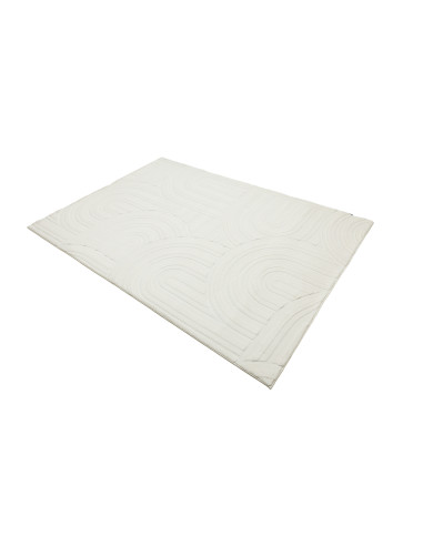 Interstellar 501 White Geometric Rug – Soft & Durable