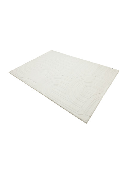 Interstellar 501 White Geometric Rug – Soft & Durable