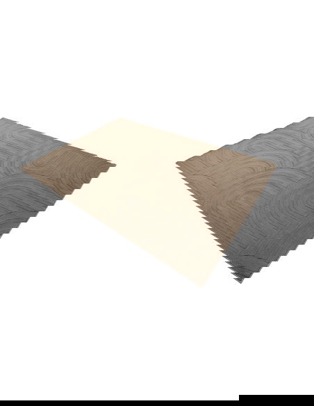 Interstellar 501 Taupe Rug with Modern Geometric Texture