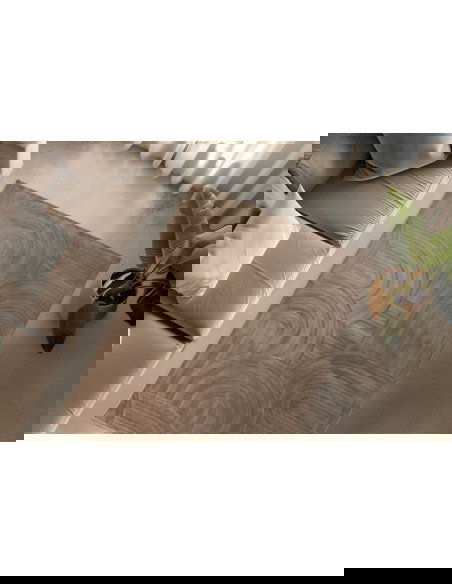 Interstellar 501 Taupe Rug with Modern Geometric Texture