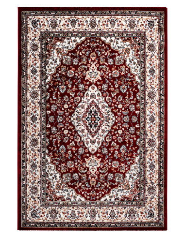 Tappeto salotto Isfahan 740 rosso elegante e moderno