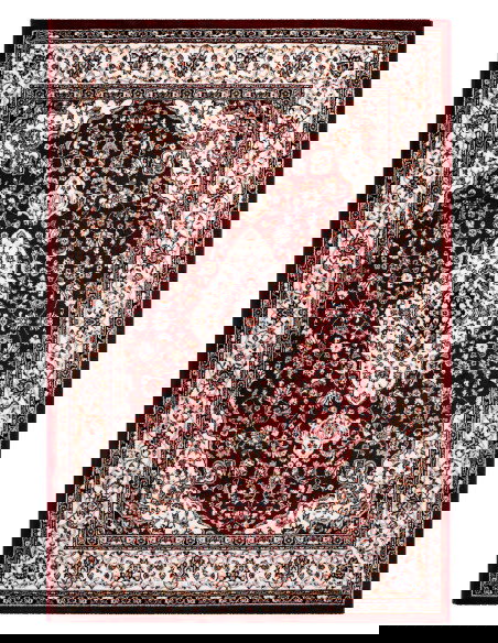 Tappeto salotto Isfahan 740 rosso elegante e moderno