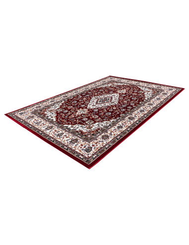 Tappeto salotto Isfahan 740 rosso elegante e moderno