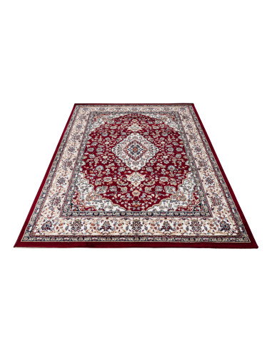 Tappeto salotto Isfahan 740 rosso elegante e moderno