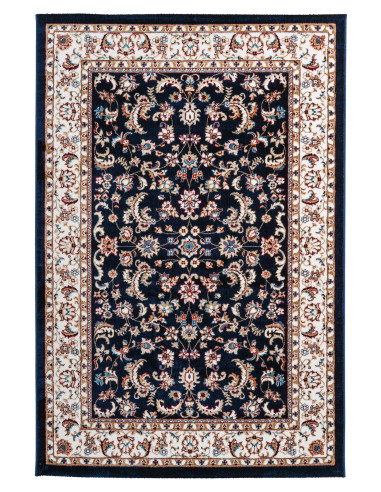 Isfahan 741 Navy Rug with Floral Pattern & Durable Design