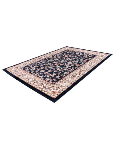 Isfahan 741 Navy Rug with Floral Pattern & Durable Design