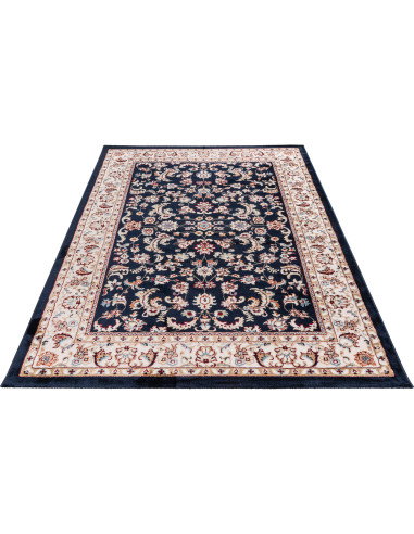 Isfahan 741 Navy Rug with Floral Pattern & Durable Design