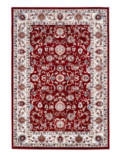 Isfahan 741 Red Classic Floral Rug – Durable & Elegant
