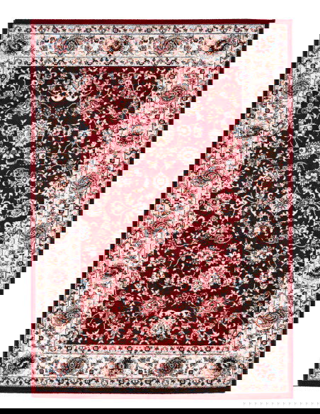 Tappeto Salotto Rosso Isfahan 741