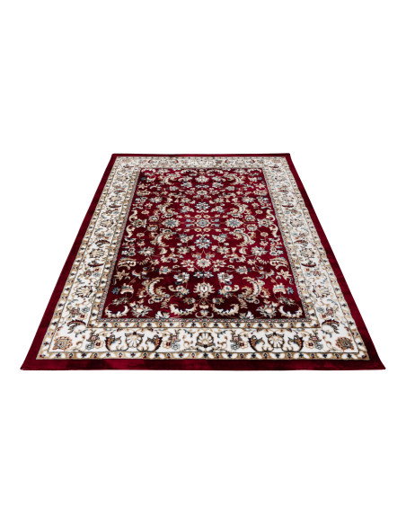 Isfahan 741 Red Classic Floral Rug – Durable & Elegant