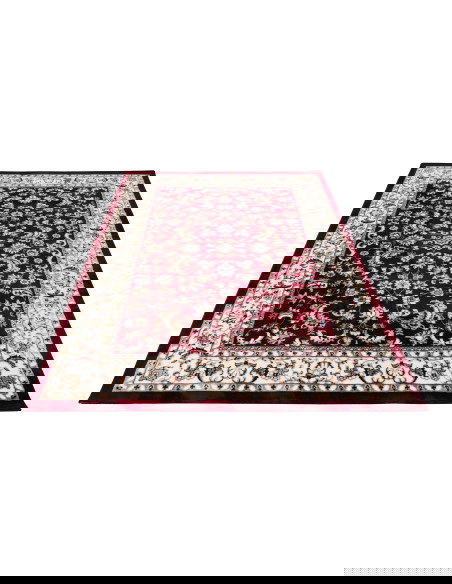 Tappeto Salotto Rosso Isfahan 741