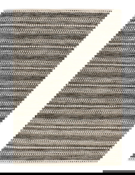 Jaipur 335 Grey Handwoven Wool Rug – Elegant Geometric Design