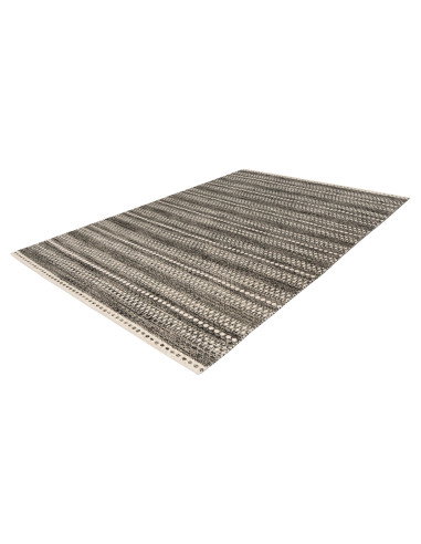 Jaipur 335 Grey Handwoven Wool Rug – Elegant Geometric Design