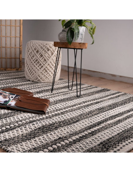 Tappeto moderno Jaipur grigio in lana naturale