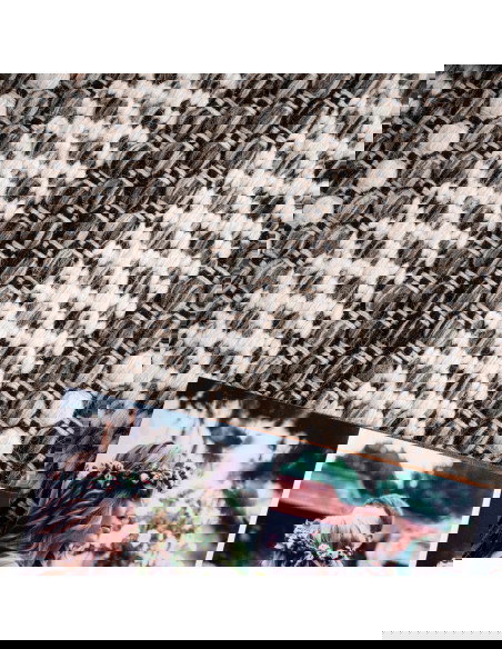 Jaipur 335 Grey Handwoven Wool Rug – Elegant Geometric Design