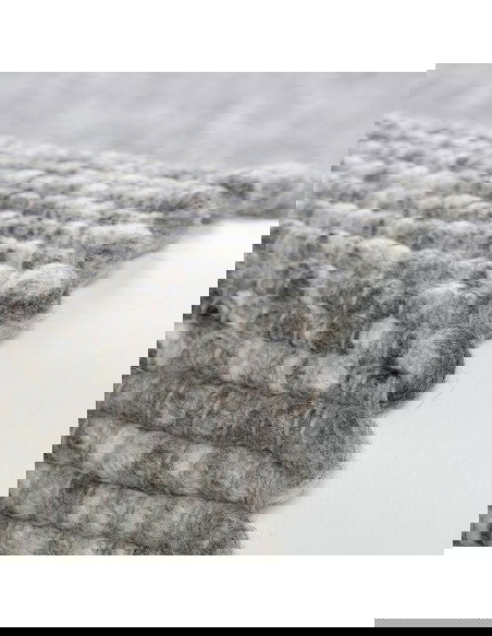 Kjell 865 Silver Handwoven Wool Rug – Elegant & Natural