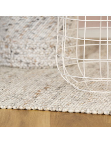Kjell 865 Ivory Wool Rug – Handwoven Elegance