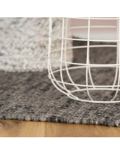 Kjell 865 Graphite Wool Rug – Handwoven Elegance 2