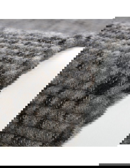 Kjell 865 Graphite Wool Rug – Handwoven Elegance