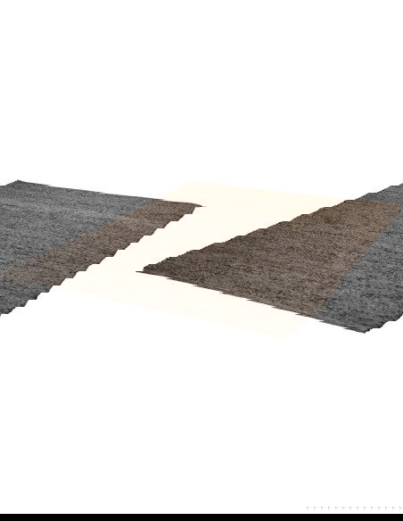 Kjell 865 Graphite Wool Rug – Handwoven Elegance