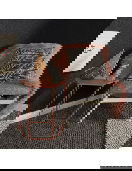 Tappeto moderno Loft 580 grafite in lana e viscosa