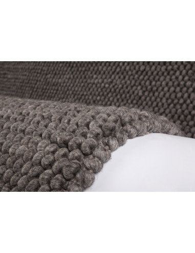 Loft 580 Graphite Handmade Wool Rug with Modern Texture