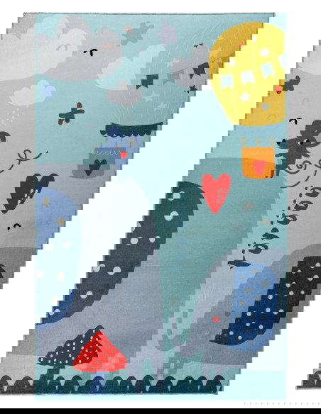 Tappeto moderno per camerette colorato e resistente