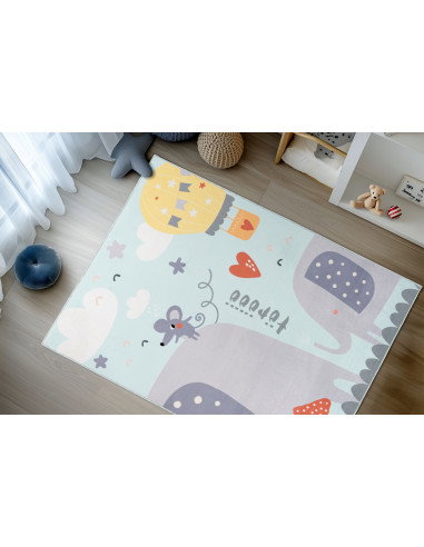 Tappeto moderno per camerette colorato e resistente