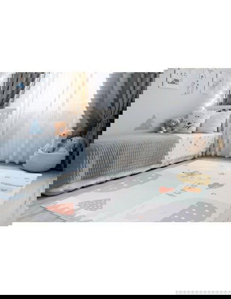 Tappeto moderno per camerette colorato e resistente