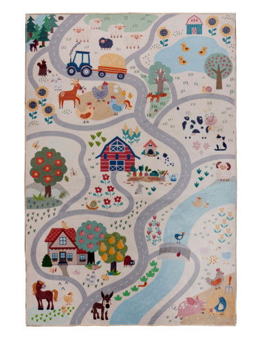 Tappeto moderno Magic Kids colorato per camerette