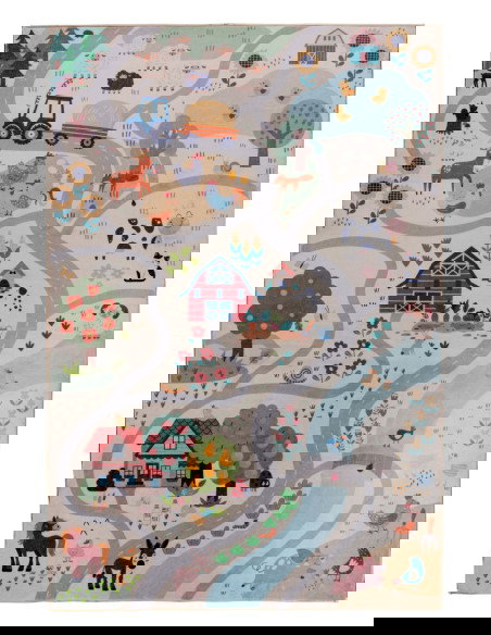 Tappeto moderno Magic Kids colorato per camerette