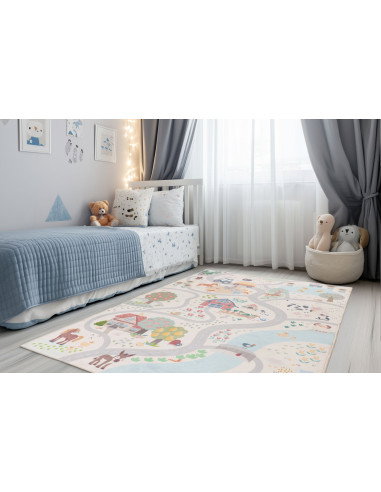 Tappeto moderno Magic Kids colorato per camerette