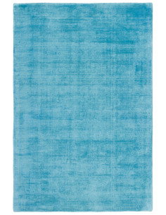 Maori 220 Turquoise Handwoven Viscose Rug