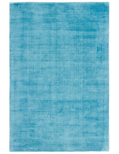 Maori 220 Turquoise Handwoven Viscose Rug
