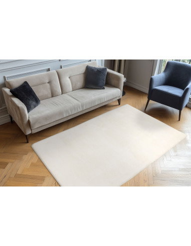 Tappeto moderno crema per salotto elegante