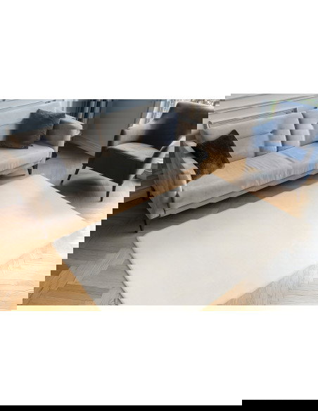 Tappeto moderno crema per salotto elegante