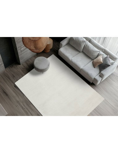 Tappeto moderno crema per salotto elegante