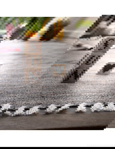 Tappeto moderno Nador 565 antracite per salotto