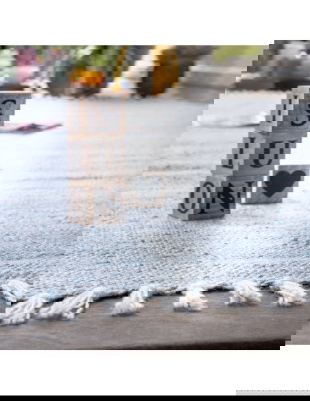 Nador 565 Blue Modern Rug – Durable Soft Blue Carpet