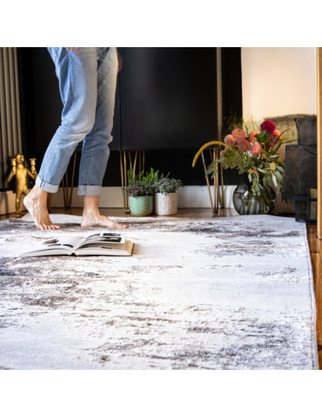 Tappeto salotto moderno Nevada 340 tortora
